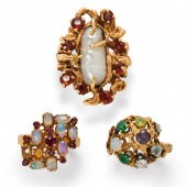 A GROUP OF GEMSTONE AND FOURTE