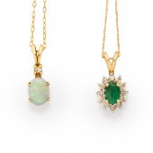 A GROUP OF GEMSTONE AND GOLD P