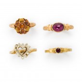 A GROUP OF GEMSTONE AND FOURTE