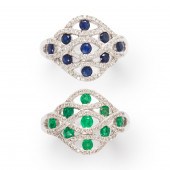 A GROUP OF GEMSTONE AND DIAMON