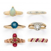 A GROUP OF GEMSTONE AND GOLD R