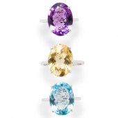 A GROUP OF GEMSTONE AND TEN KA
