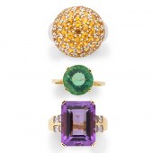 A GROUP OF GEMSTONE AND FOURTE