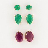 A GROUP OF GEMSTONE AND FOURTE