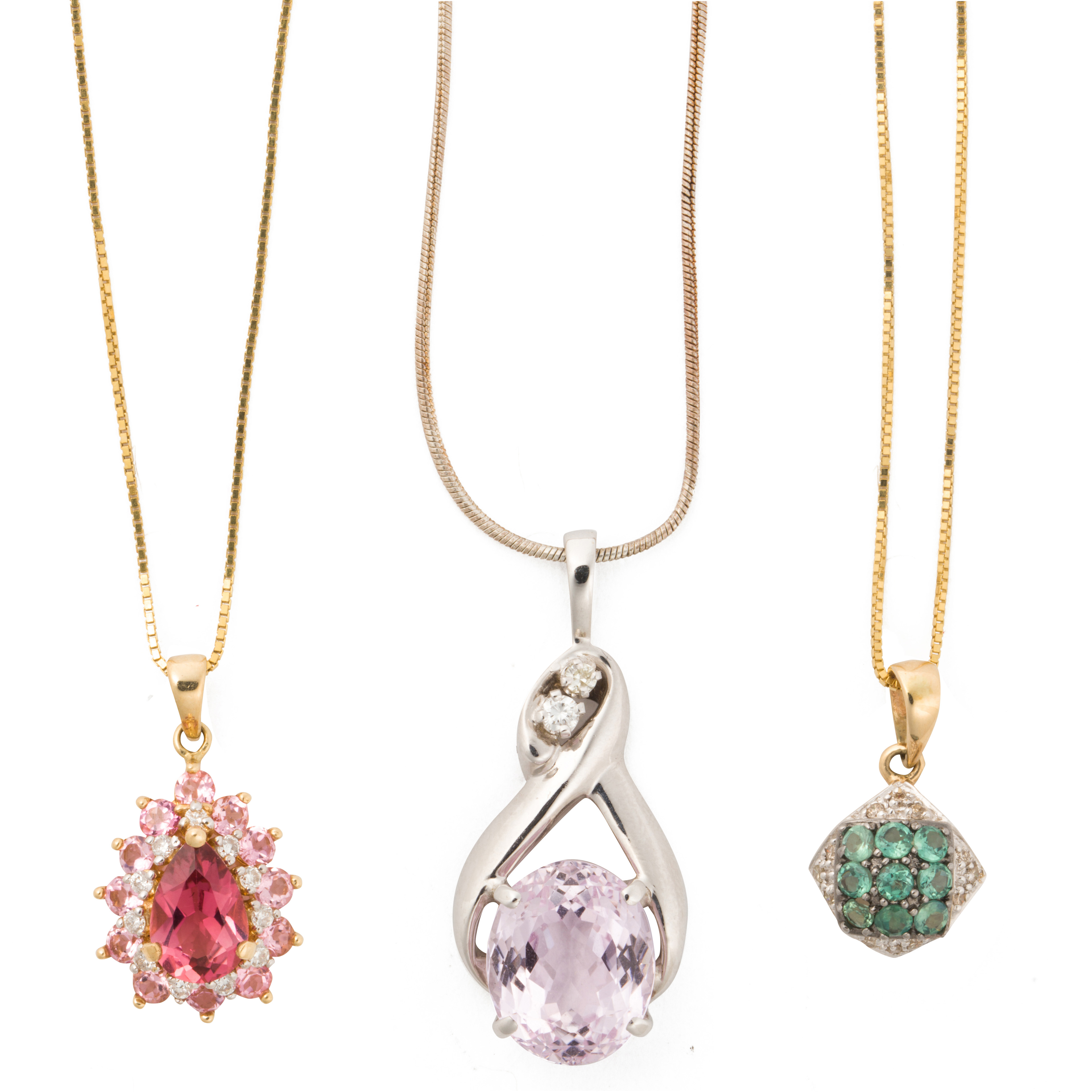 A GROUP OF GEMSTONE AND DIAMOND