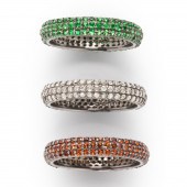 A GROUP OF GEMSTONE RINGS A gr