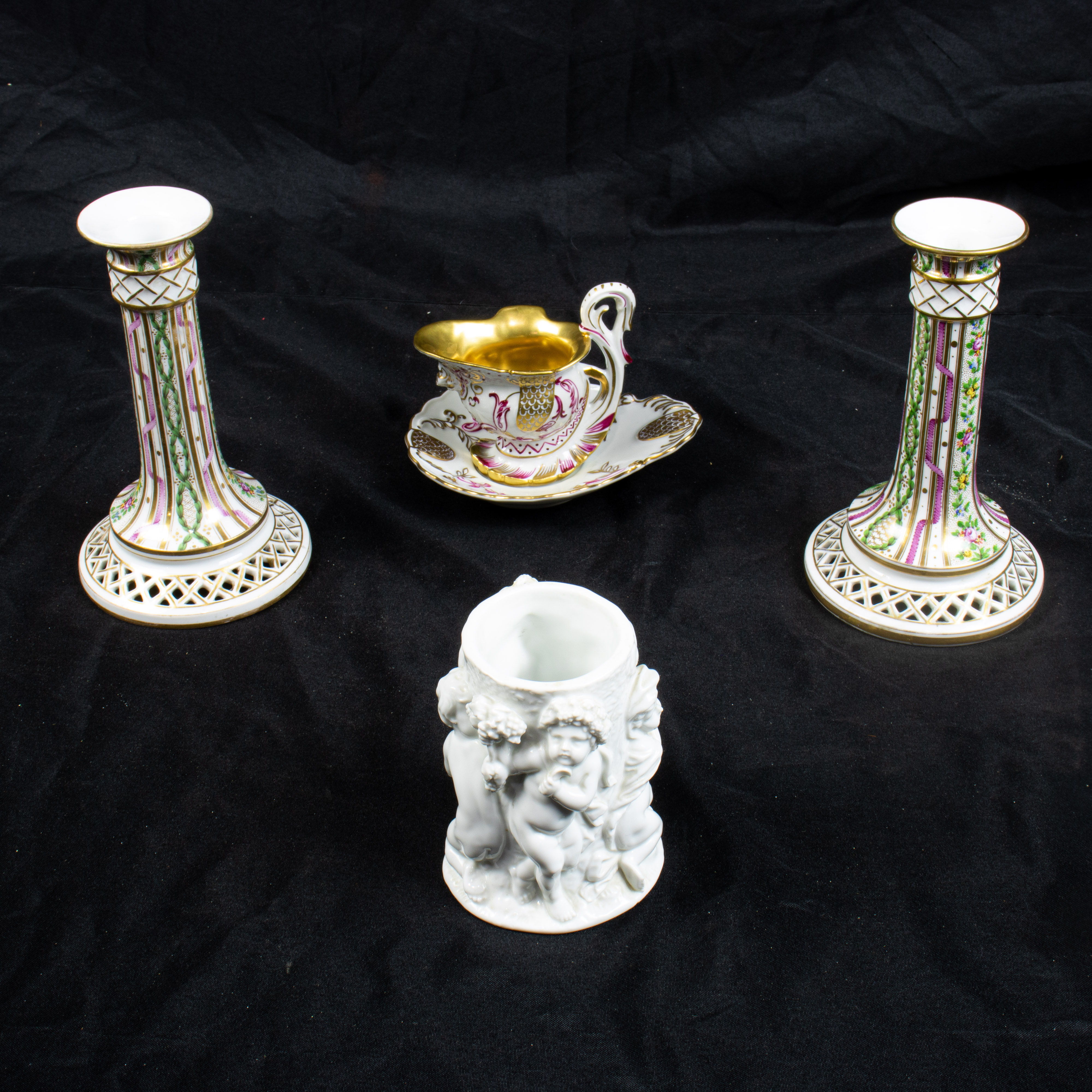 A GROUP OF GERMAN PORCELAIN A group