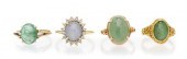 *A Group of Gold and Cabochon