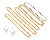A GROUP OF GOLD AND SILVER NEC