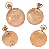 A GROUP OF GOLD-FILLED POCKET