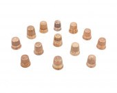 A GROUP OF GOLD THIMBLESA grou