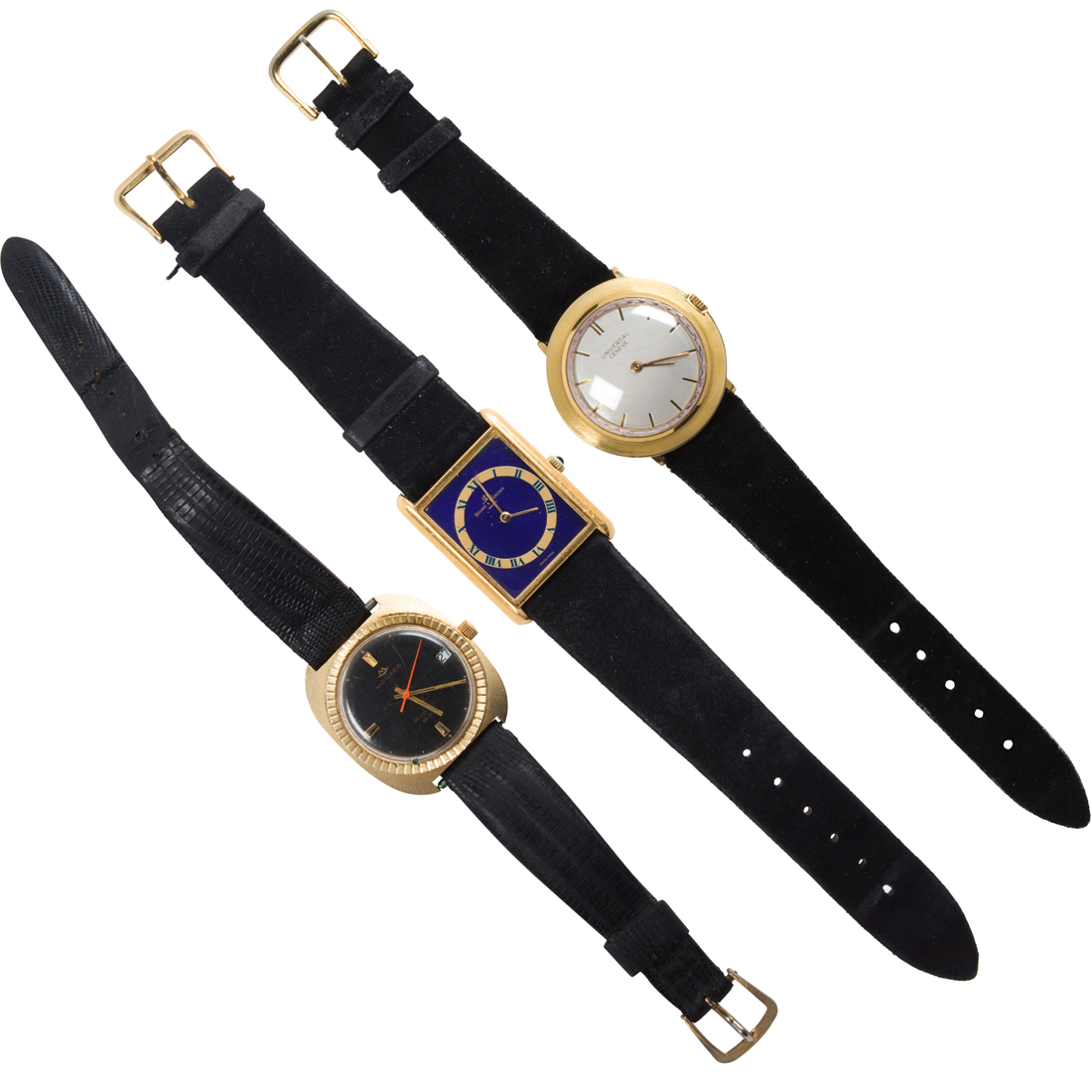 A GROUP OF GOLD WATCHES A group