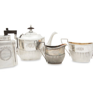 A Group of Gorham Silver Tea