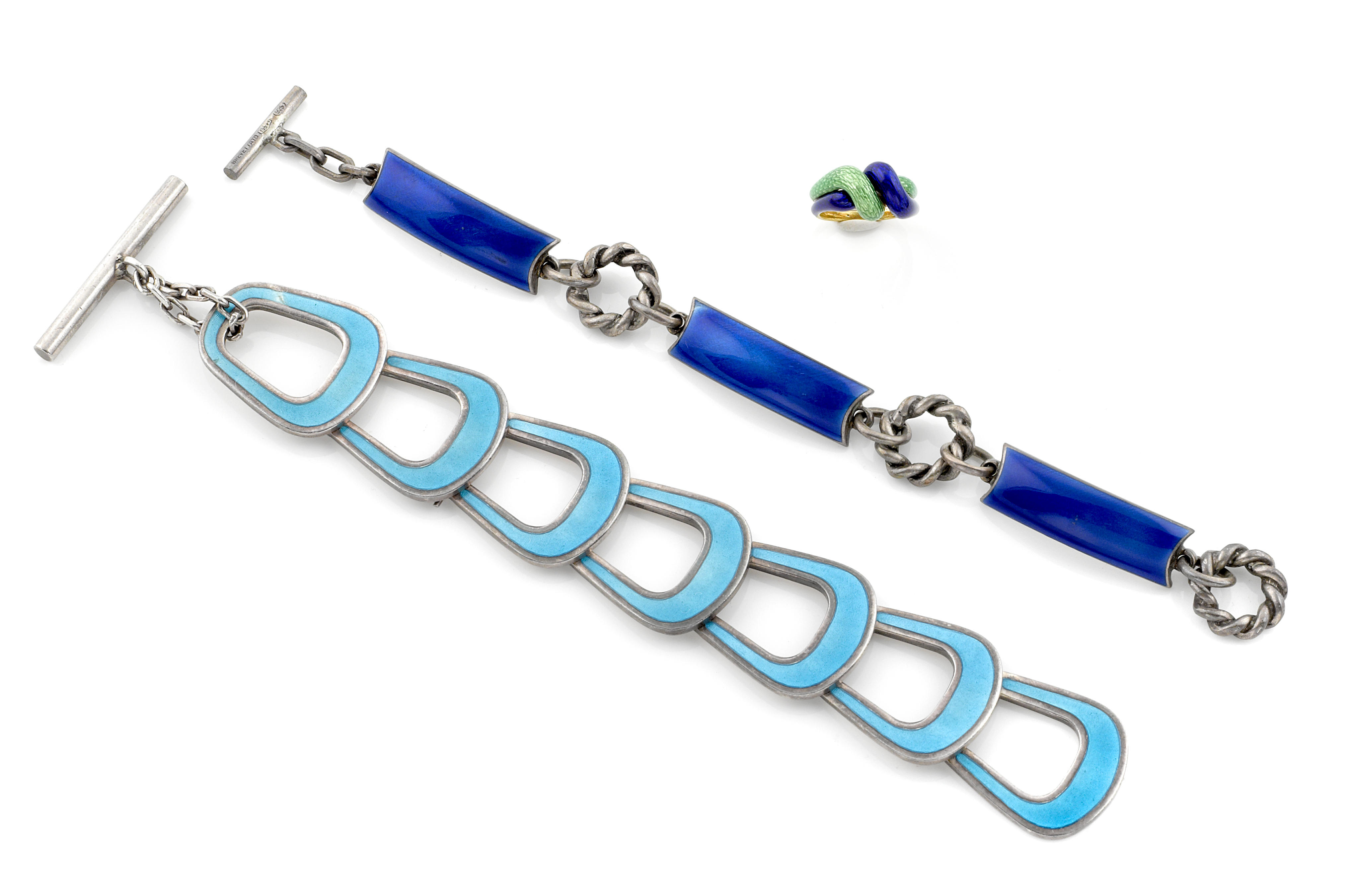 A group of Gucci sterling silver