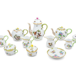 A Group of Herend Porcelain Tea and