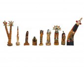 A GROUP OF HOPI KATSINA FIGURE