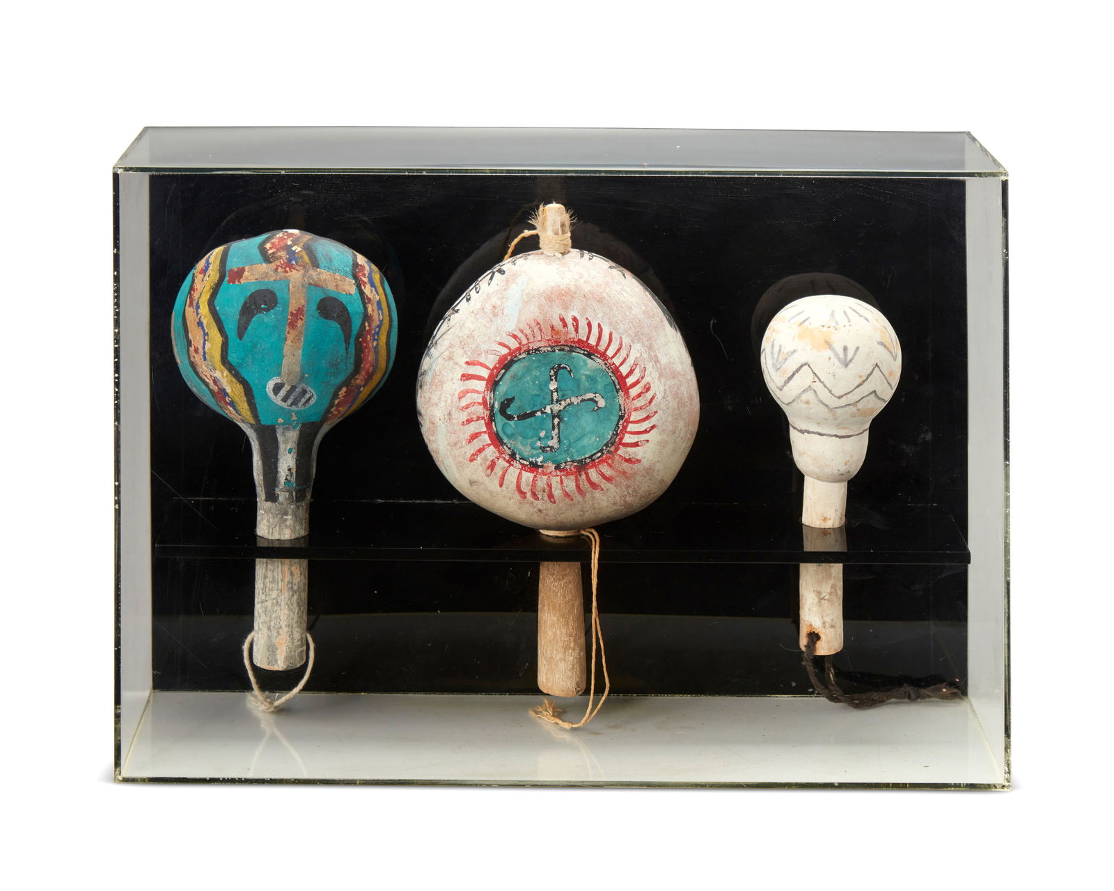 A GROUP OF HOPI POLYCHROME GOURD