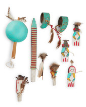 A GROUP OF HOPI POLYCHROME DAN