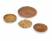 A GROUP OF HOPI PUEBLO BASKETS