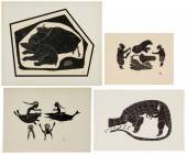 A GROUP OF INUIT ARTWORKS, AGN