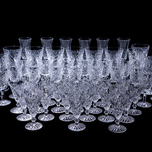 A Group of Irish Cut Glass Stemware