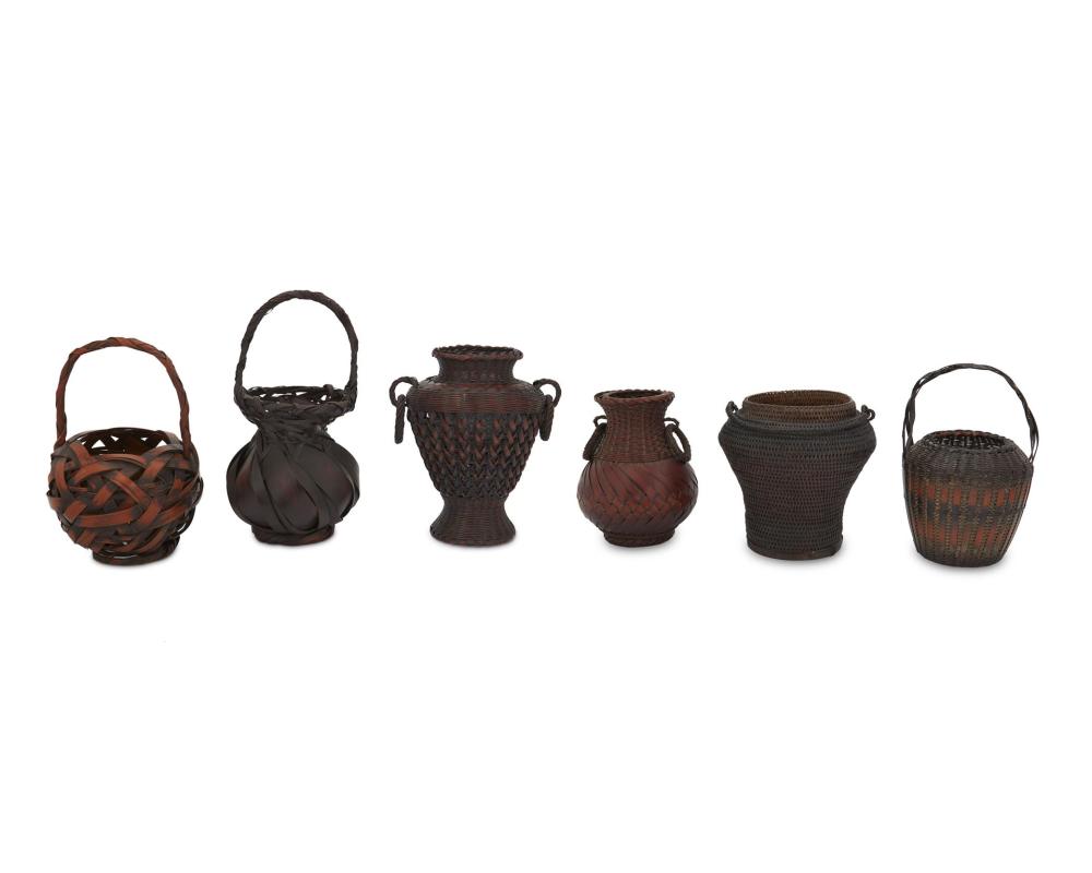 A GROUP OF JAPANESE BASKETSA