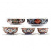 A GROUP OF JAPANESE IMARI PORC
