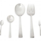 A Group of Japanese Silver Fla