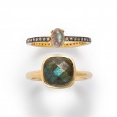 A GROUP OF LABRADORITE AND DIA