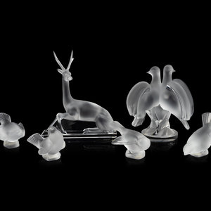 A Group of Lalique Table Articles