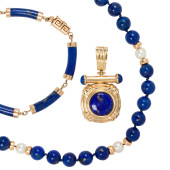 A GROUP OF LAPIS LAZULI, CULTU