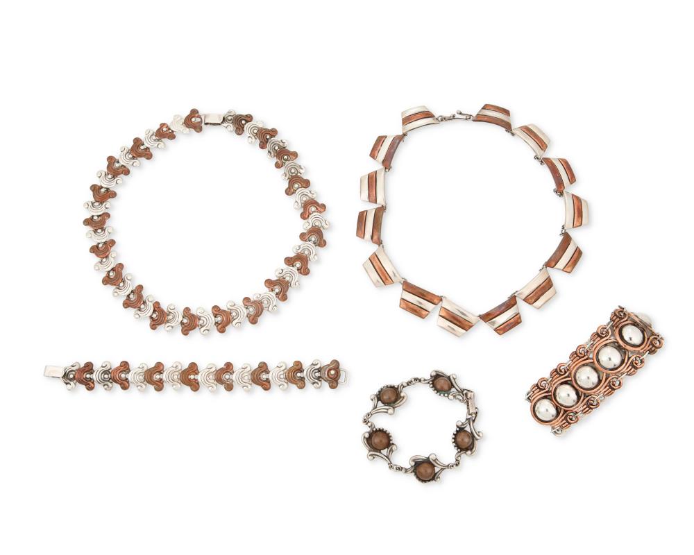 A GROUP OF LOS CASTILLO MIXED METAL