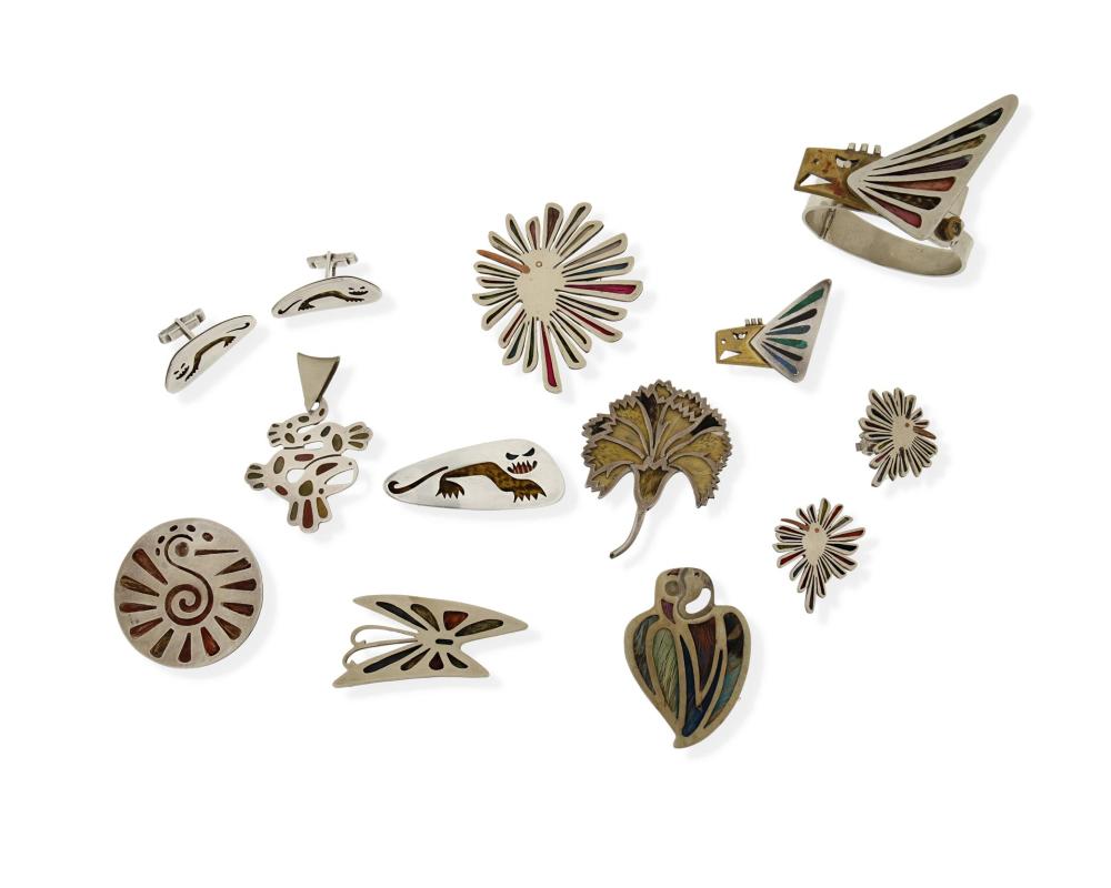 A GROUP OF LOS CASTILLO SILVER