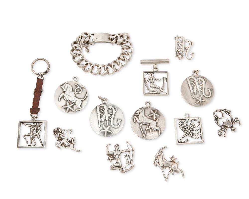 A GROUP OF MARGOT DE TAXCO STERLING