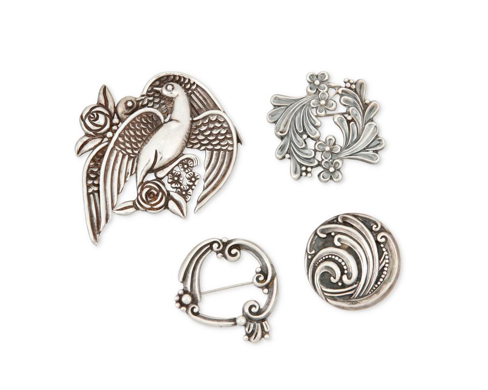 A GROUP OF MARGOT DE TAXCO STERLING