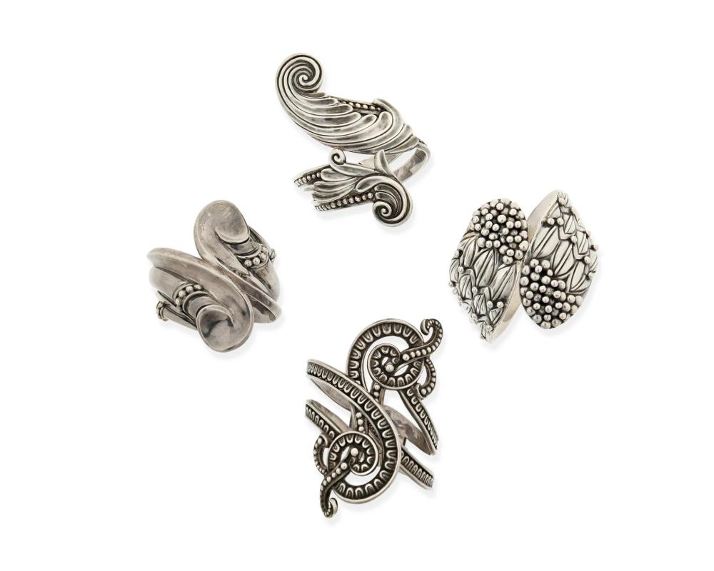 A GROUP OF MARGOT DE TAXCO SILVER