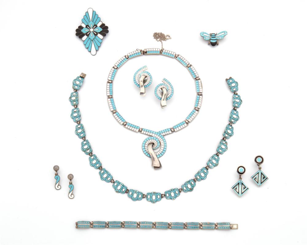 A GROUP OF MARGOT DE TAXCO SILVER