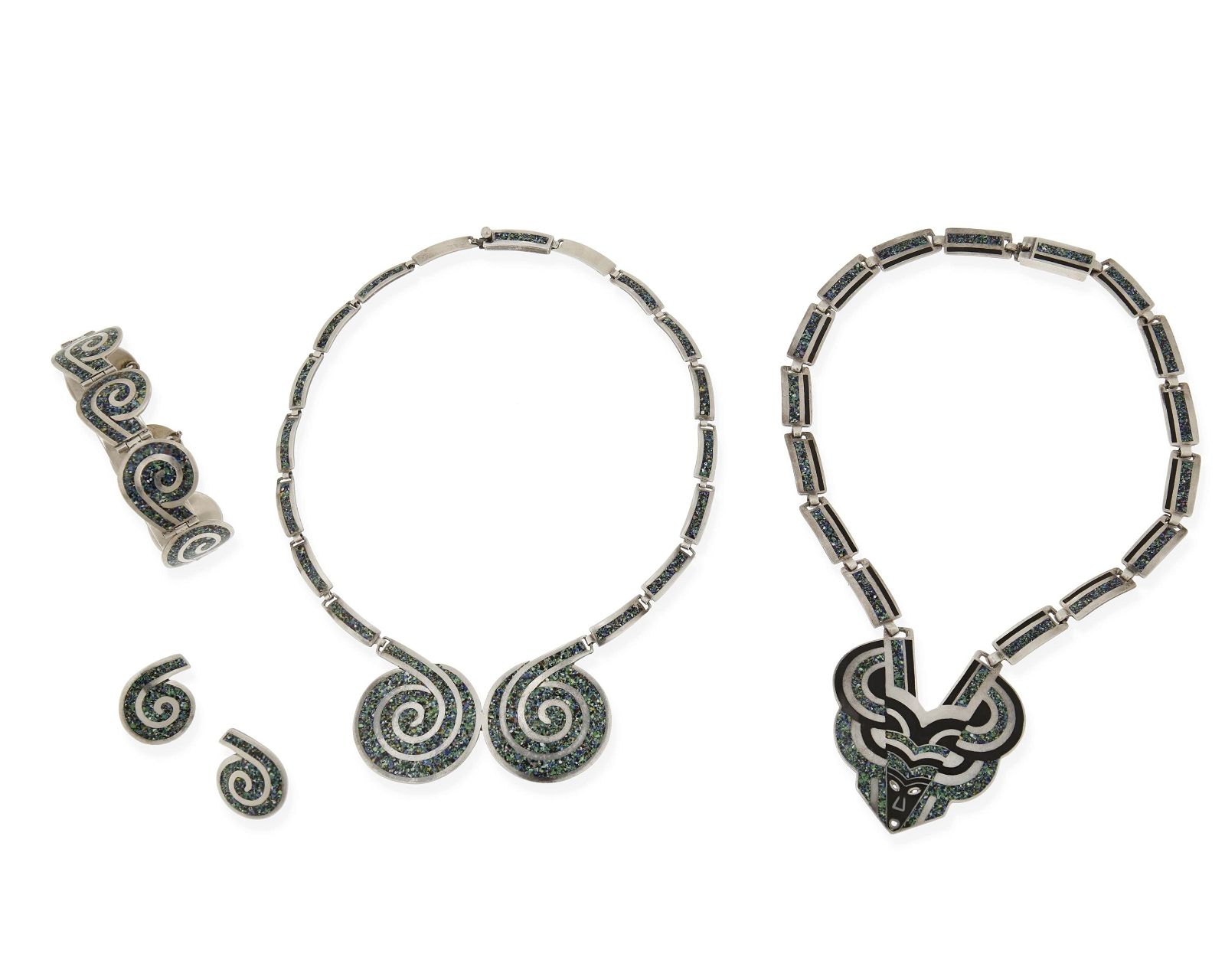 A GROUP OF MARGOT DE TAXCO SILVER