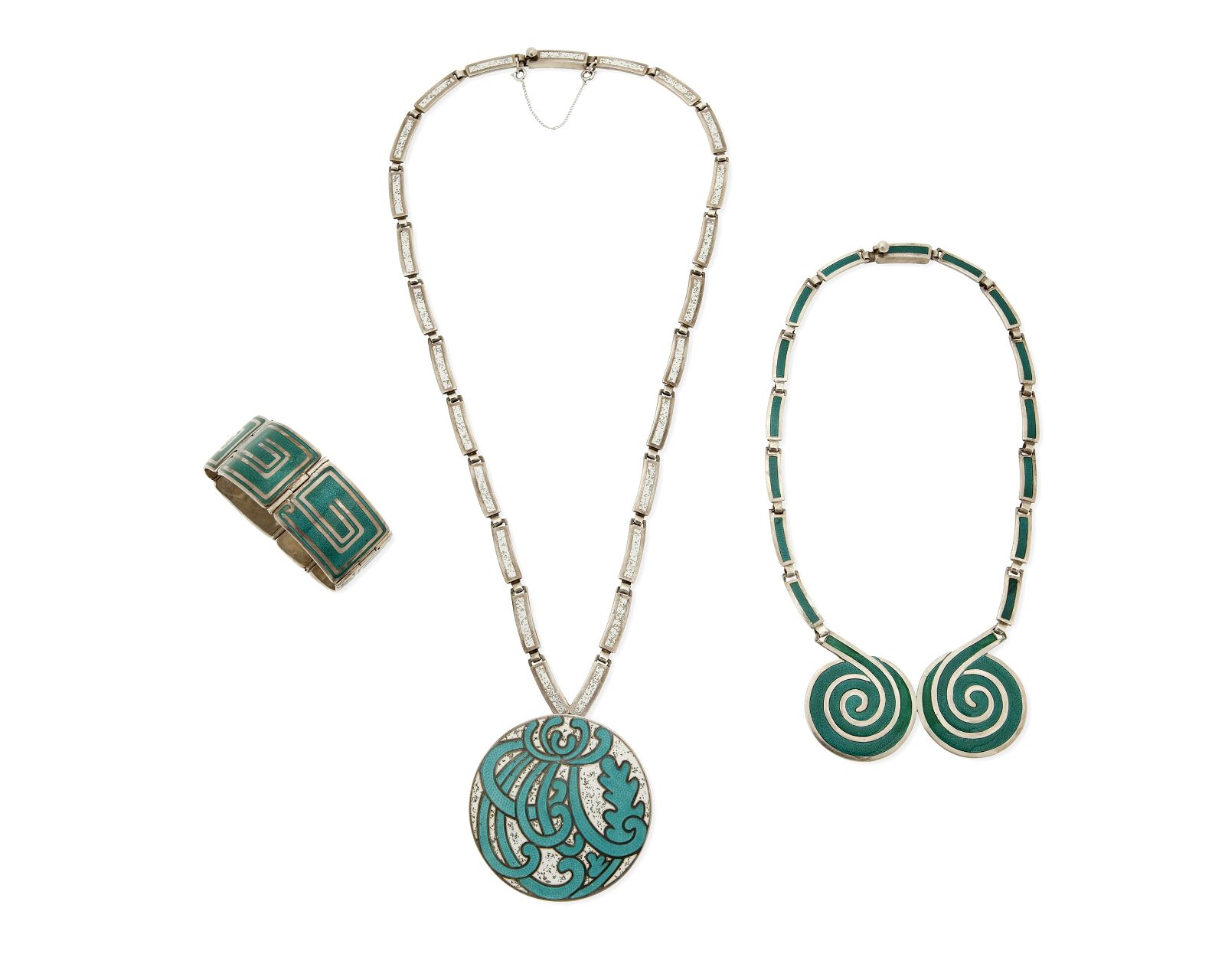 A GROUP OF MARGOT DE TAXCO SILVER