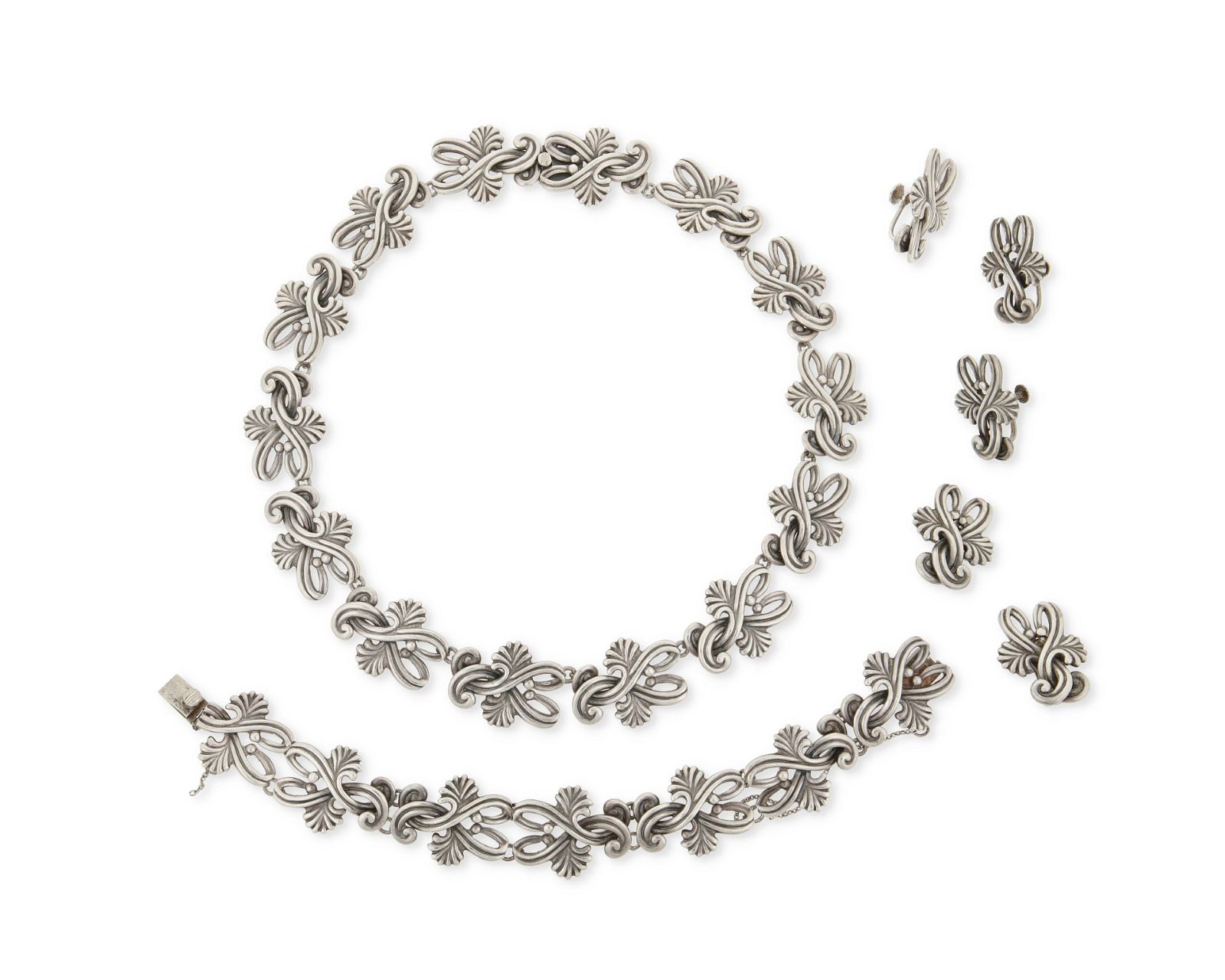 A GROUP OF MARGOT DE TAXCO STERLING