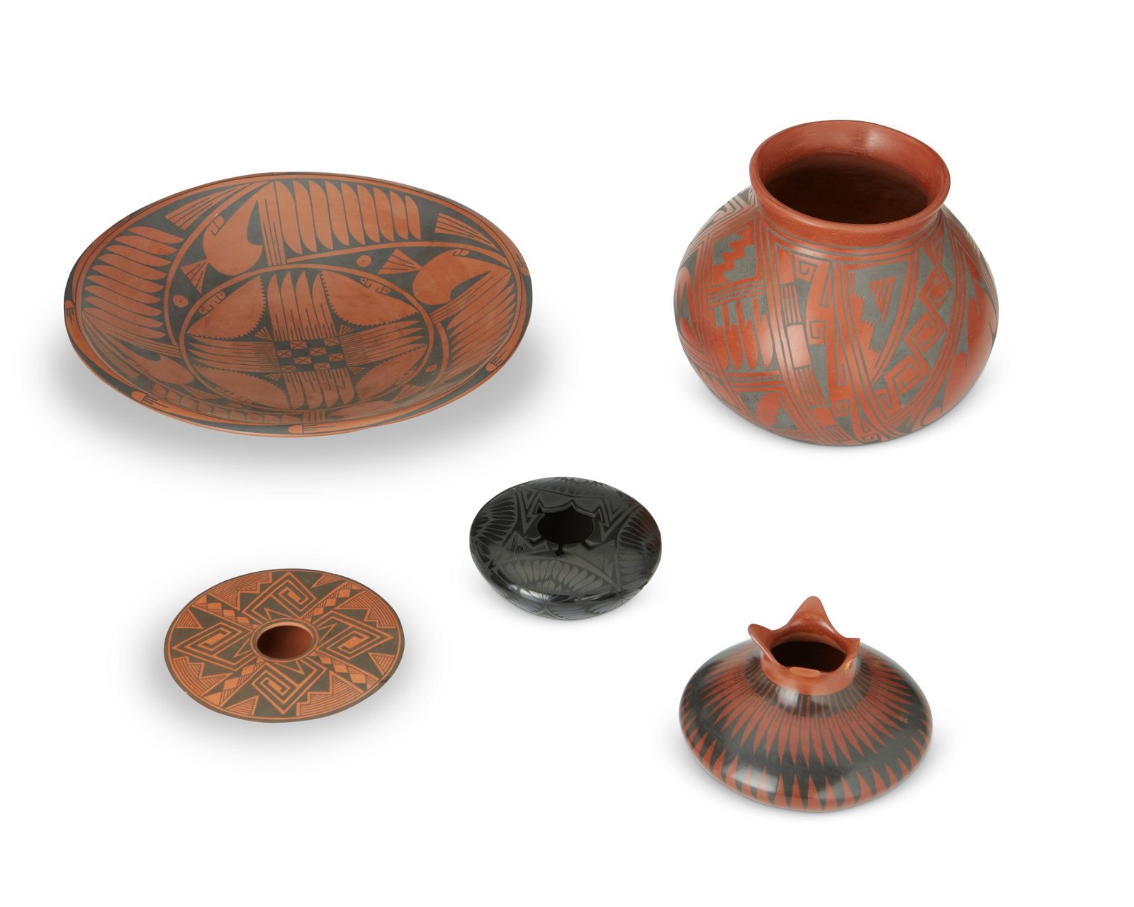 A GROUP OF MATA ORTIZ POTTERYA