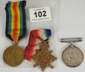 A group of Medals awarded to 3