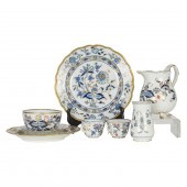 A GROUP OF MEISSEN BLUE AND WH