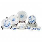 A GROUP OF MEISSEN BLUE AND WH