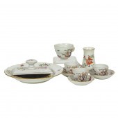 A GROUP OF MEISSEN POLYCHROME