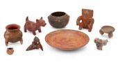 A GROUP OF MEXICAN CERAMIC OBJ