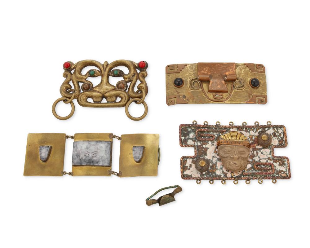 A GROUP OF MEXICAN MIXED METAL