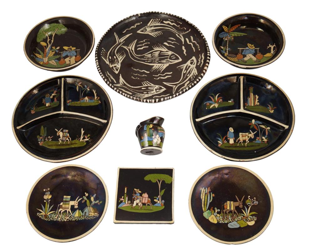 A GROUP OF MEXICAN POTTERY