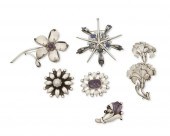 A GROUP OF MEXICAN SILVER FLOR