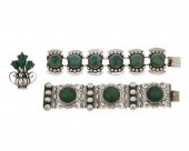 A GROUP OF MEXICAN SILVER JEWE